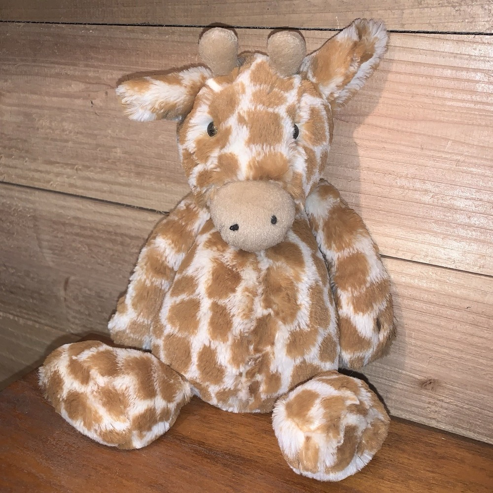 Jellycat Bashful Giraffe 12" Small Plush Stuffed Animal Floppy Soft EUC